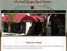 Tablet Screenshot of michaelsingerrealestate.com